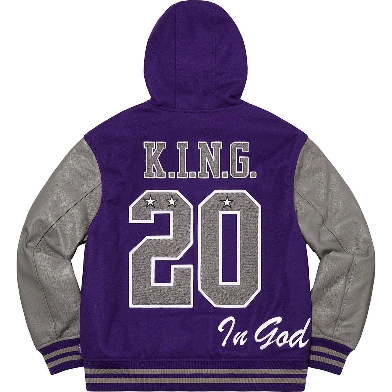 King Hooded Varsity Jacket view 8